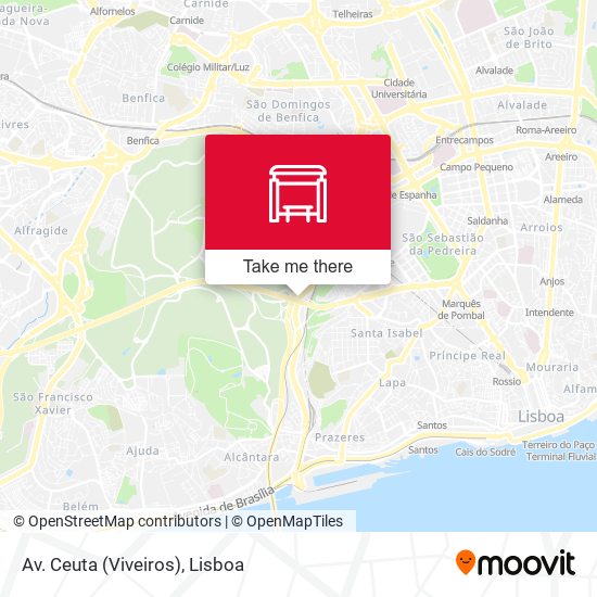 Av. Ceuta (Viveiros) mapa