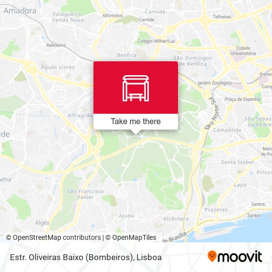Estr. Oliveiras Baixo (Bombeiros) map