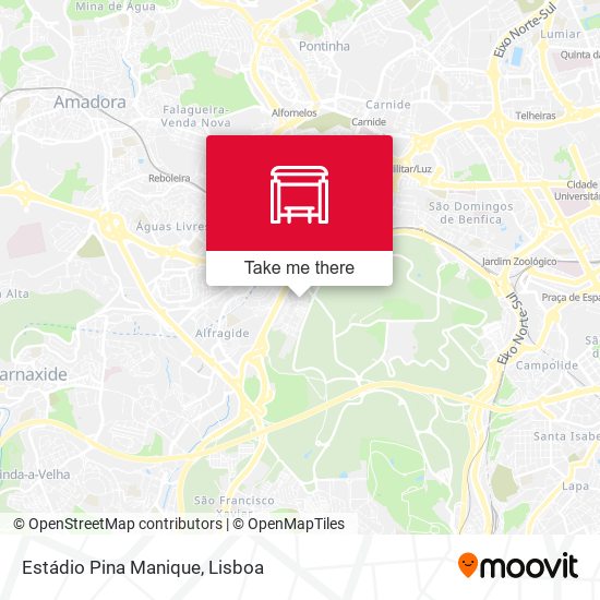 Estádio Pina Manique map