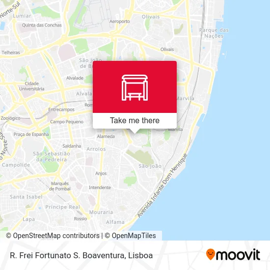 R. Frei Fortunato S. Boaventura map