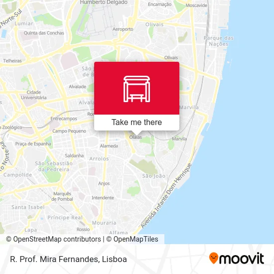 R. Prof. Mira Fernandes map
