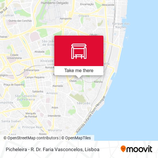 Picheleira - R. Dr. Faria Vasconcelos mapa