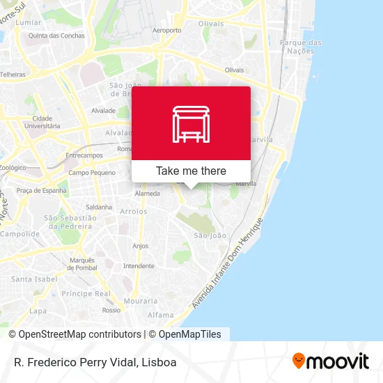 R. Frederico Perry Vidal map