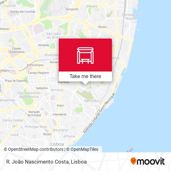 R. João Nascimento Costa mapa