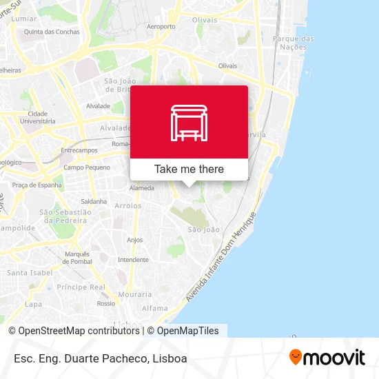 Esc. Eng. Duarte Pacheco map