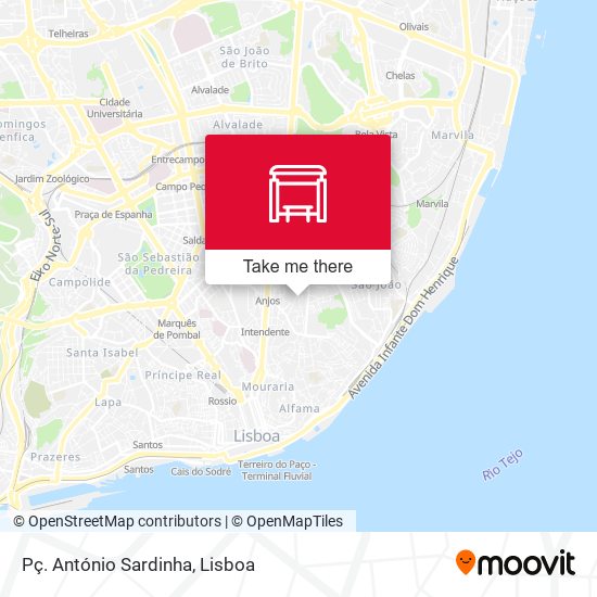 Pç. António Sardinha map