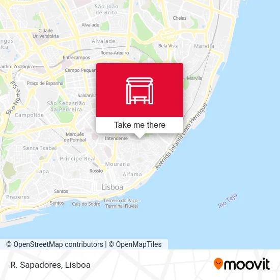 R. Sapadores map