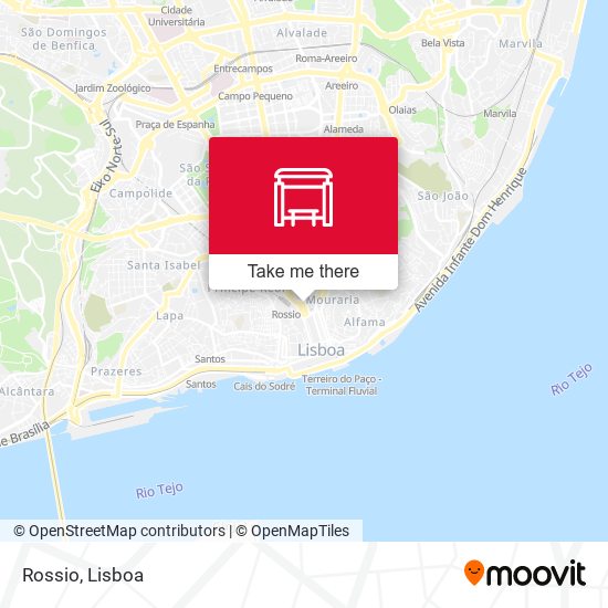 Rossio mapa