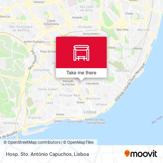 Hosp. Sto. António Capuchos map