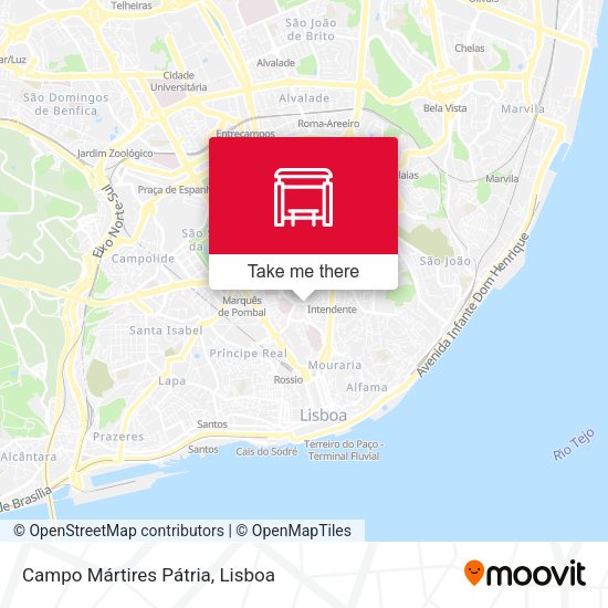 Campo Mártires Pátria map