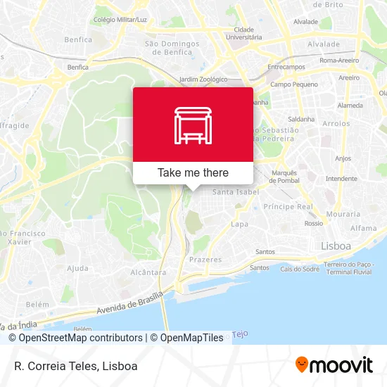 R. Correia Teles map