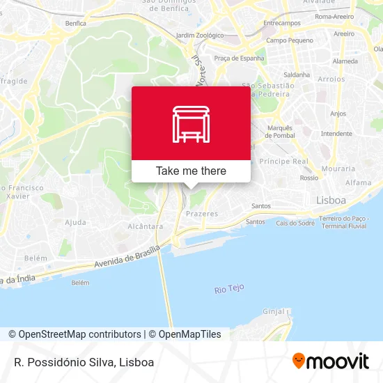 R. Possidónio Silva map
