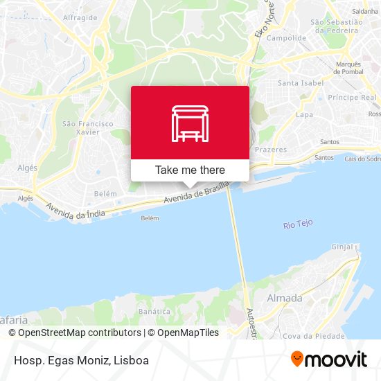 Hosp. Egas Moniz mapa