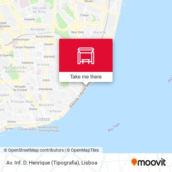 Av. Inf. D. Henrique (Tipografia) map