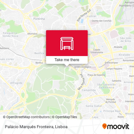 Palácio Marquês Fronteira map