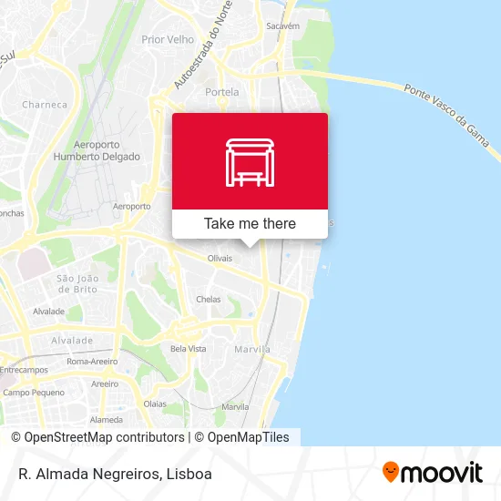 R. Almada Negreiros map