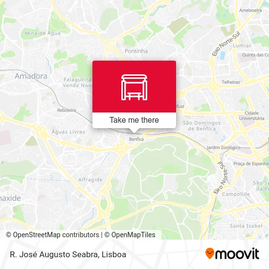R. José Augusto Seabra map