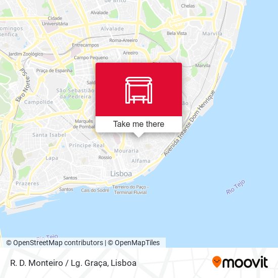 R. D. Monteiro / Lg. Graça mapa
