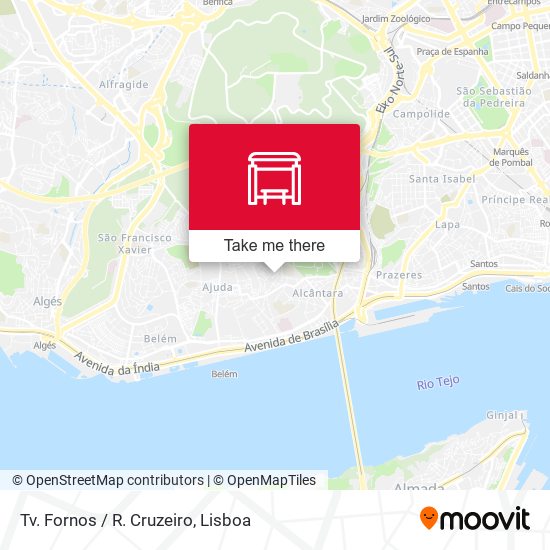 Tv. Fornos / R. Cruzeiro mapa