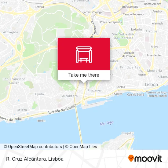 R. Cruz Alcântara map