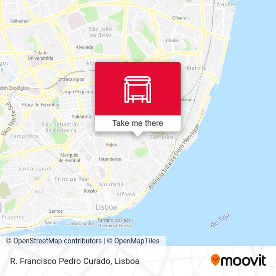 R. Francisco Pedro Curado map