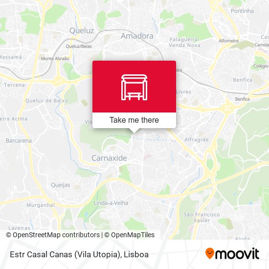 Estr Casal Canas (Vila Utopia) mapa