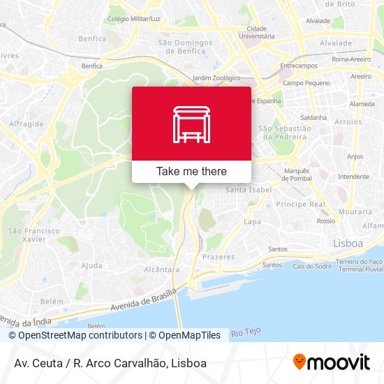 Av. Ceuta / R. Arco Carvalhão map