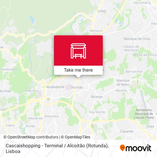 Cascaishopping - Terminal / Alcoitão (Rotunda) mapa
