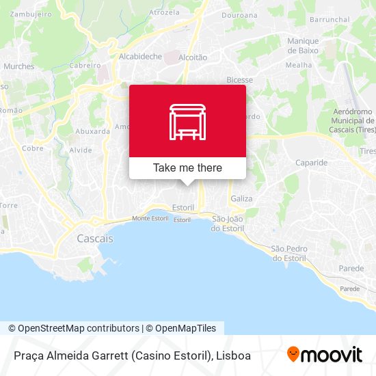 Praça Almeida Garrett (Casino Estoril) mapa