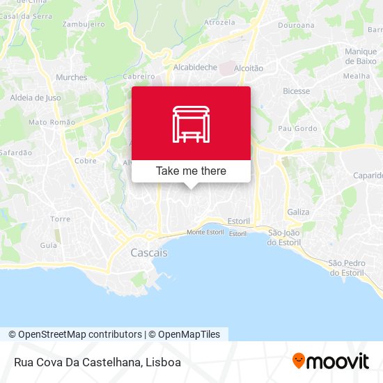 Rua Cova Da Castelhana mapa
