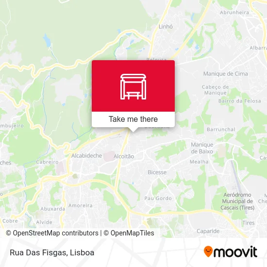 Rua Das Fisgas map