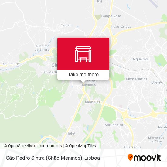 São Pedro Sintra (Chão Meninos) map