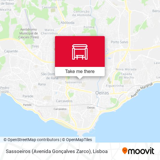 Sassoeiros (Avenida Gonçalves Zarco) map