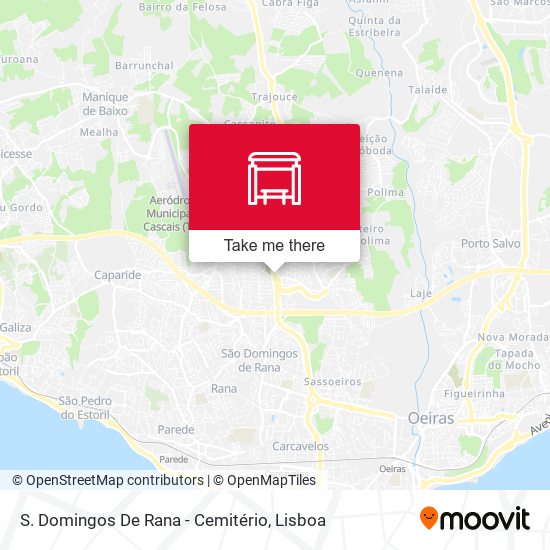 S. Domingos De Rana - Cemitério mapa