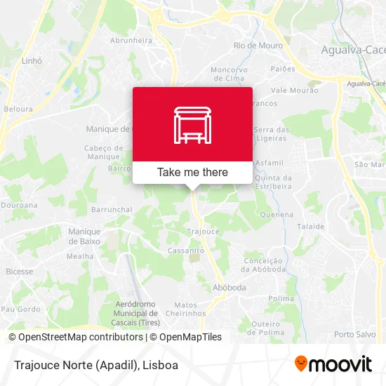 Trajouce Norte (Apadil) map