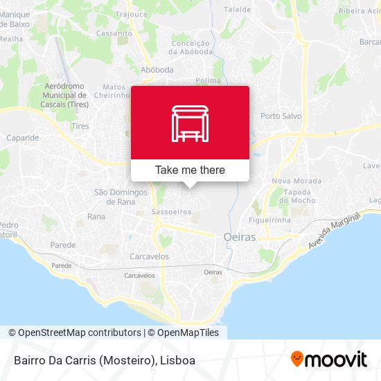 Bairro Da Carris (Mosteiro) mapa