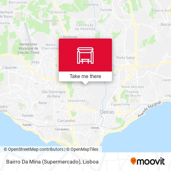 Bairro Da Mina (Supermercado) mapa