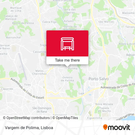 Vargem de Polima map