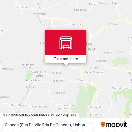 Cabeda (Rua Da Vila Fria De Cabeda) map