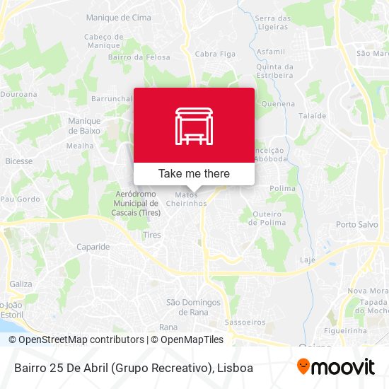 Bairro 25 De Abril (Grupo Recreativo) mapa