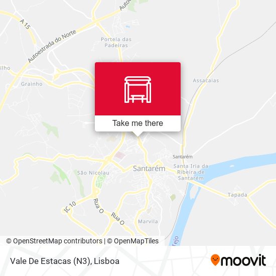 Vale De Estacas (N3) mapa