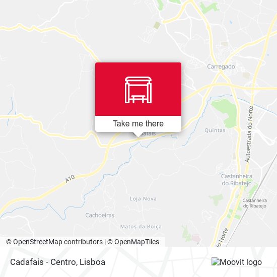 Cadafais - Centro map