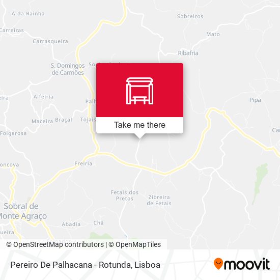 Pereiro De Palhacana - Rotunda map