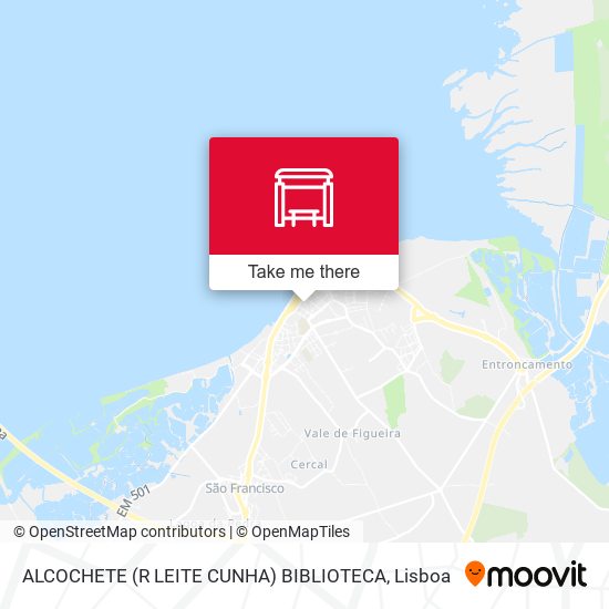 ALCOCHETE (R LEITE CUNHA) BIBLIOTECA map