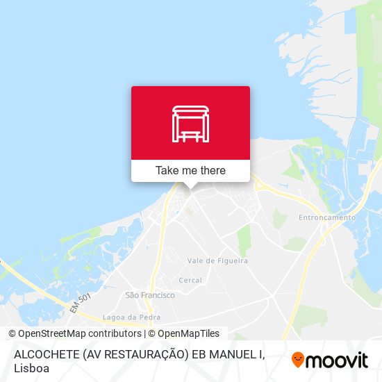 ALCOCHETE (AV RESTAURAÇÃO) EB MANUEL I map