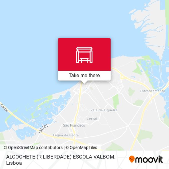 ALCOCHETE (R LIBERDADE) ESCOLA VALBOM map