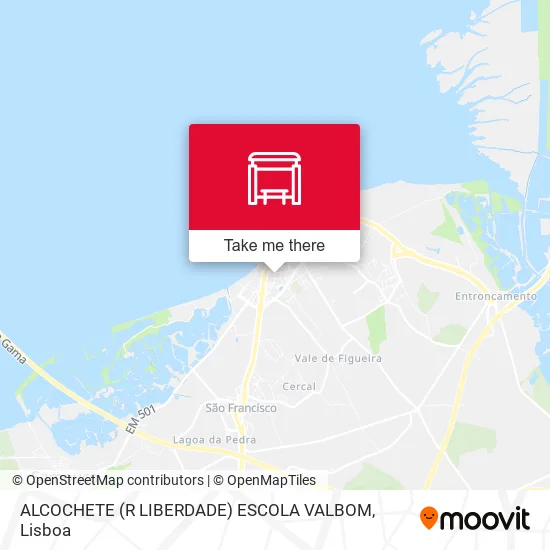ALCOCHETE (R LIBERDADE) ESCOLA VALBOM map