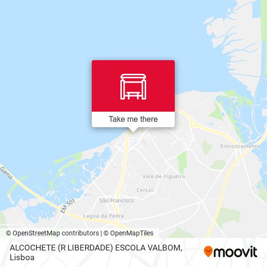 ALCOCHETE (R LIBERDADE) ESCOLA VALBOM mapa