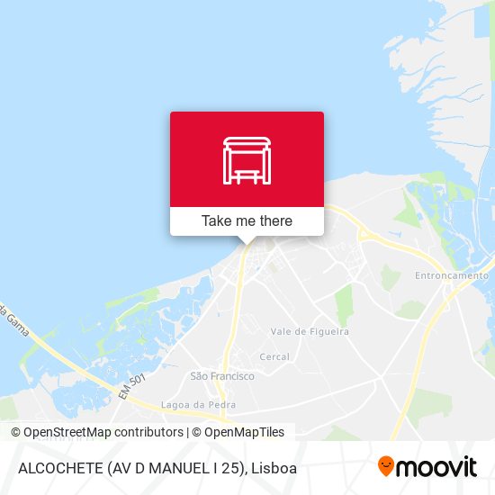 ALCOCHETE (AV D MANUEL I 25) map