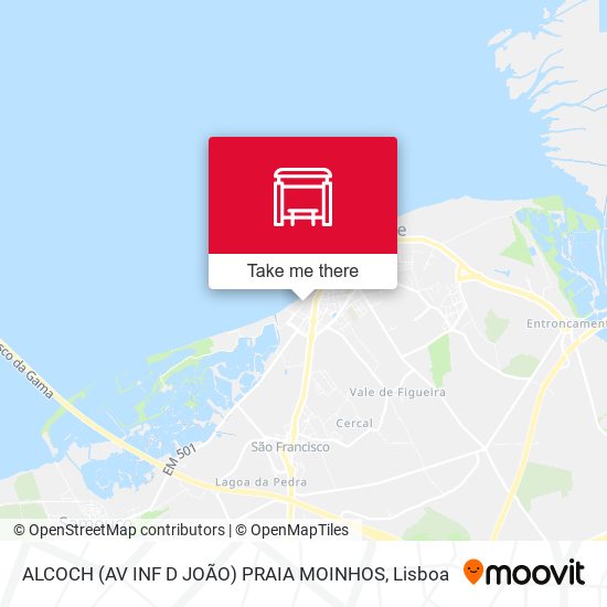 ALCOCH (AV INF D JOÃO) PRAIA MOINHOS map